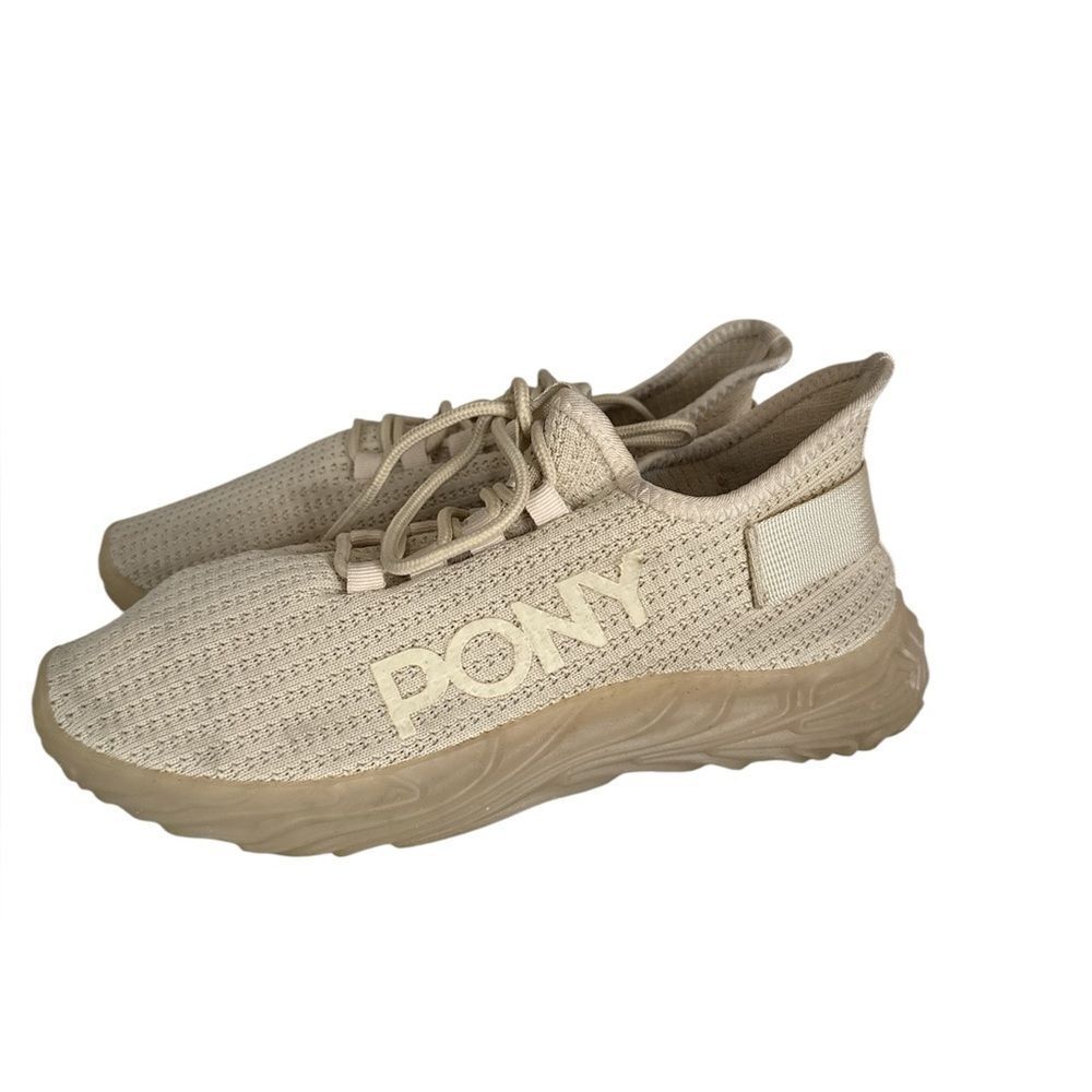 PONY PP1-TAG Running Shoes Cream EUC